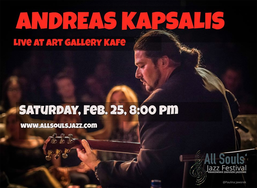 Feb 25, 2017 - Andreas Kapsalis at Art Gallery Kafe, Wood Dale, IL - 8 pm